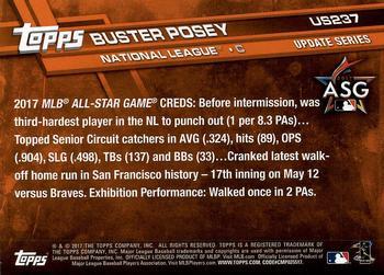 2017 Topps Update - Negative #US237 Buster Posey Back