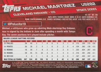 2017 Topps Update - Negative #US282 Michael Martinez Back