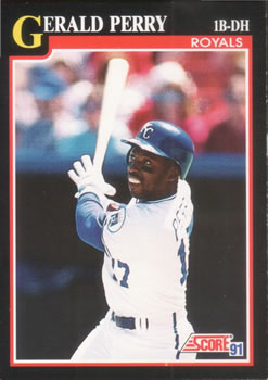 1991 Score #286 Gerald Perry Front