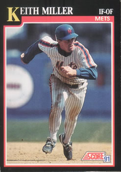 1991 Score #318 Keith Miller Front