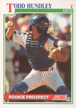 1991 Score #340 Todd Hundley Front