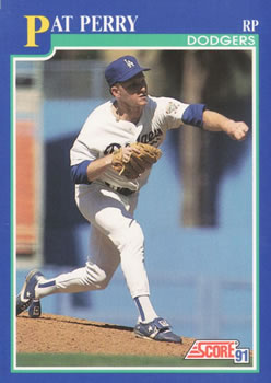 1991 Score #527 Pat Perry Front