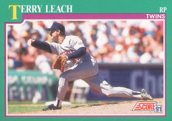 1991 Score #556 Terry Leach Front