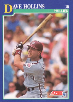 1991 Score #61 Dave Hollins Front