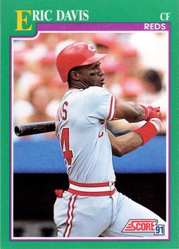 1991 Score #137 Eric Davis Front