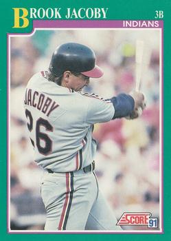1991 Score #162 Brook Jacoby Front