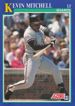 1991 Score #451 Kevin Mitchell Front