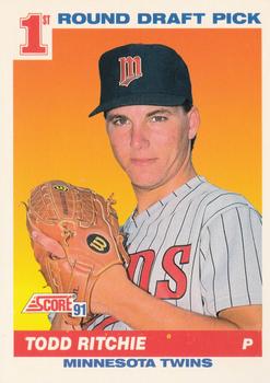 1991 Score #678 Todd Ritchie Front