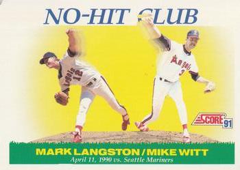 1991 Score #699 Mark Langston / Mike Witt Front