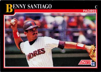 1991 Score #810 Benny Santiago Front