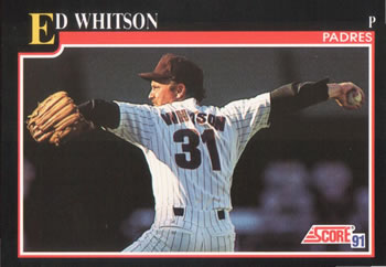 1991 Score #789 Ed Whitson Front