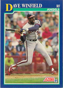 1991 Score #83 Dave Winfield Front