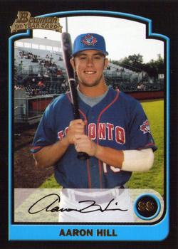 2003 Bowman Draft Picks & Prospects #BDP95 Aaron Hill Front
