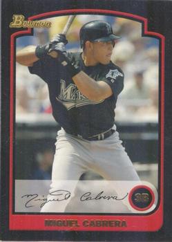 2003 Bowman Draft Picks & Prospects #BDP3 Miguel Cabrera Front