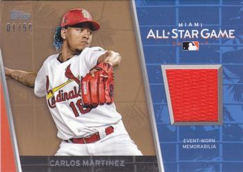 2017 Topps Update - All-Star Stitches Relics Gold #ASR-CM Carlos Martinez Front