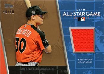 2017 Topps Update - All-Star Stitches Relics Gold #ASR-MC Michael Conforto Front