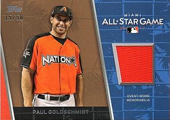 2017 Topps Update - All-Star Stitches Relics Gold #ASR-PG Paul Goldschmidt Front