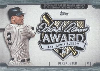 2017 Topps Update - Hank Aaron Award Commemorative Patch #HA-DJE Derek Jeter Front