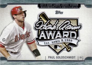 2017 Topps Update - Hank Aaron Award Commemorative Patch #HA-PG Paul Goldschmidt Front