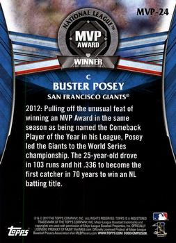 2017 Topps Update - MVP Award Winners #MVP-24 Buster Posey Back
