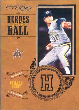 2004 Donruss Studio - Heroes of the Hall #HH-3 Gaylord Perry Front