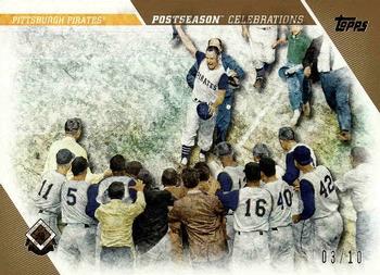 2017 Topps Update - Postseason Celebrations Gold #PC-23 Pittsburgh Pirates Front