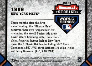 2017 Topps Update - Storied World Series #SWS-19 1969 New York Mets Back