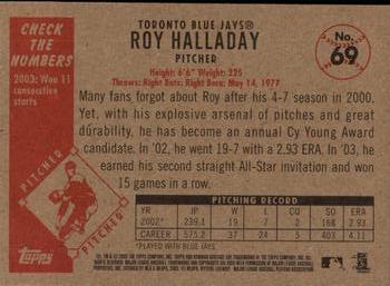 2003 Bowman Heritage #69 Roy Halladay Back