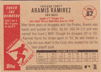 2003 Bowman Heritage #87 Aramis Ramirez Back