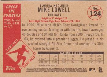 2003 Bowman Heritage #124 Mike Lowell Back