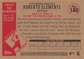 2003 Bowman Heritage #180 Roberto Clemente Back