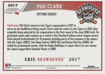 2017 Grandstand Erie SeaWolves #NNO Phil Clark Back