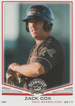 2017 Grandstand Erie SeaWolves #NNO Zack Cox Front