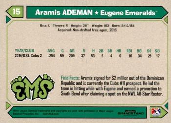 2017 Grandstand Eugene Emeralds #NNO Aramis Ademan Back