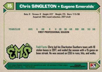 2017 Grandstand Eugene Emeralds #NNO Chris Singleton Back