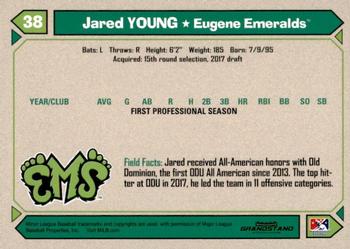 2017 Grandstand Eugene Emeralds #NNO Jared Young Back