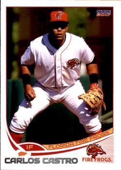2017 Choice Florida Fire Frogs #15 Carlos Castro Front