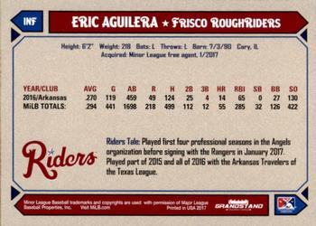 2017 Grandstand Frisco RoughRiders #1 Eric Aguilera Back