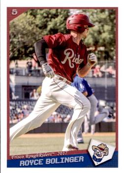 2017 Grandstand Frisco RoughRiders #2 Royce Bolinger Front