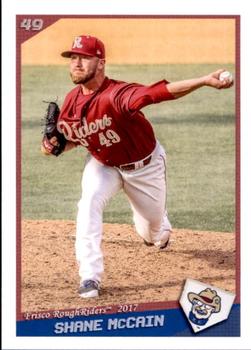 2017 Grandstand Frisco RoughRiders #21 Shane McCain Front