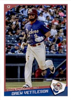 2017 Grandstand Frisco RoughRiders #34 Drew Vettleson Front