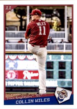 2017 Grandstand Frisco RoughRiders #35 Collin Wiles Front