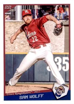 2017 Grandstand Frisco RoughRiders #36 Sam Wolff Front