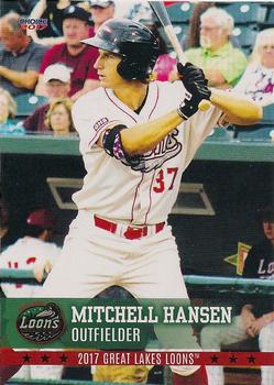 2017 Choice Great Lakes Loons #08 Mitchell Hansen Front