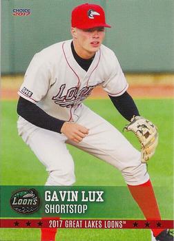 2017 Choice Great Lakes Loons #11 Gavin Lux Front