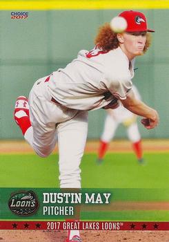 2017 Choice Great Lakes Loons #13 Dustin May Front