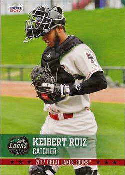 2017 Choice Great Lakes Loons #18 Keibert Ruiz Front