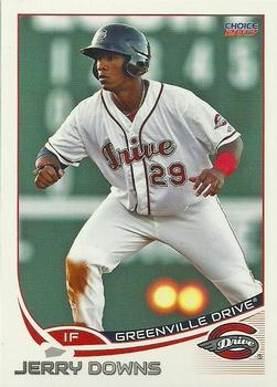 2017 Choice Greenville Drive #13 Jerry Downs Front