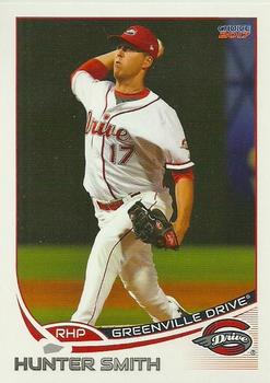 2017 Choice Greenville Drive #28 Hunter Smith Front