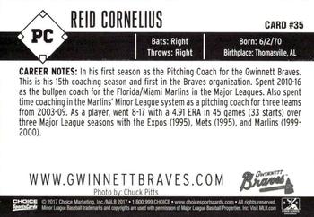 2017 Choice Gwinnett Braves #35 Reid Cornelius Back